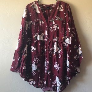 Torrid Blouse with flowers